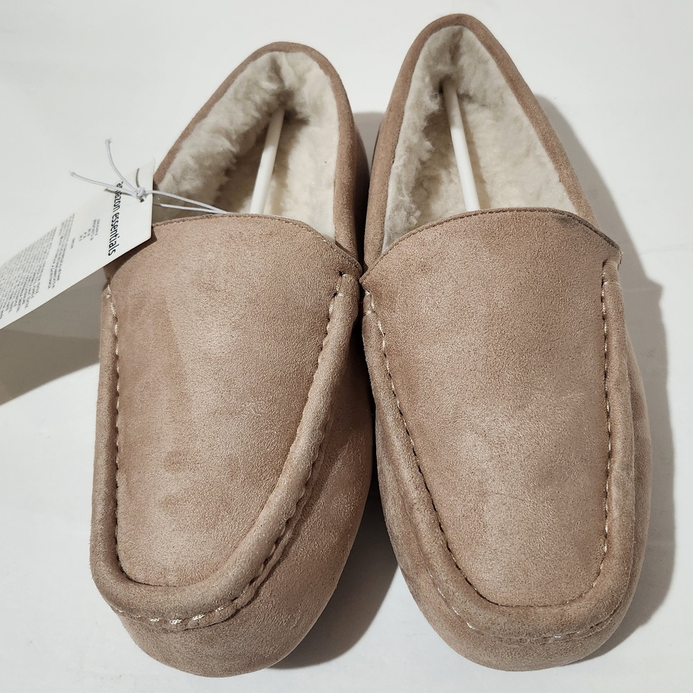 Amazon Essentials Women’s Dusty Rose/Pinkish Peach Moccasin Slippers Womens 10